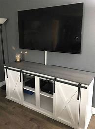 Image result for 70 Inch Barn Door TV Stand