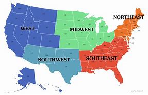 Image result for 5 Major United States Regions