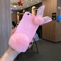 Image result for White Fur Bunny Phone Case