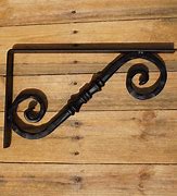 Image result for Decorative Iron Brackets
