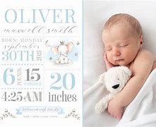 Image result for Baby Boy Birth Announcement Template