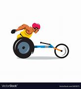 Image result for Wheelchair Racing Cartoon