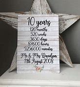 Image result for 10 Year Anniversary Presents