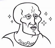 Image result for Handsome Squidward Coloring Page