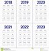Image result for 2019 2020 2021 2022 Year Calendar Printable