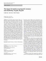 Image result for Prospective Memory Research Paper