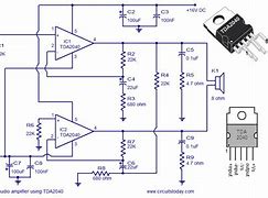 Image result for IC Power Amplifier Circuit Diagram