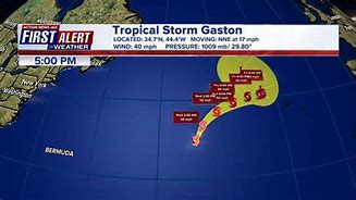 Image result for Tropical Storm Gaston