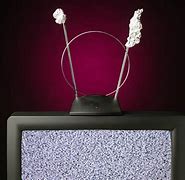 Image result for Old TV with Antenna Pic