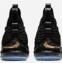 Image result for LeBron James Shoes Black and Gold