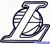 Image result for Los Angeles Lakers Logo Coloring Pages