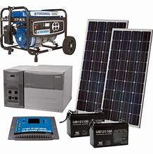 Image result for Solar Power Backup Generator