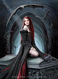 Image result for Red Hair Vampire Art