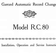 Image result for Garrard Rc80