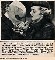 Image result for The Invisible Man 1933 Neon Comic