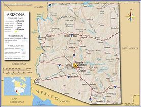 Image result for Arizona Map Main Rivers