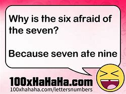 Image result for Funny Riddles Seven Ate Nine