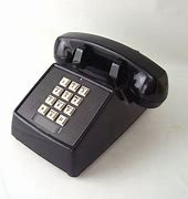 Image result for Black Round Push Button Telephone