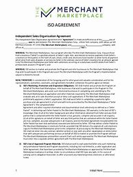 Image result for ISO Agreement Template