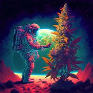 Image result for Space Weed Art