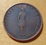 Image result for 1837 Canada Half Penny Bank Token