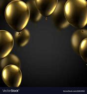 Image result for Golden Balloons Black Background