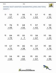 Image result for Regrouping Math Worksheets 4th Grade
