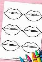 Image result for Free Printable Lips Outline