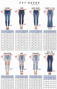 Image result for Fabric Jeans Size Guide