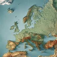 Image result for Map of Europe Topography