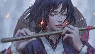 Image result for Anime Girl Playing Flute