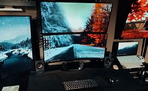 Image result for multi monitors game computer building