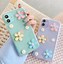 Image result for iPhone 12 Minni Light Green with Clear Flower Case