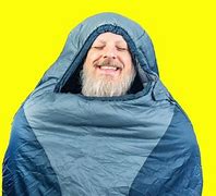 Image result for Man in Sleeping Bag