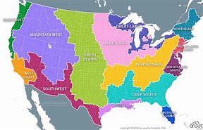 Image result for America Regions Map