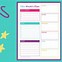 Image result for My Week Planner for Kids Template