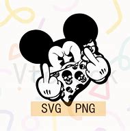 Image result for Dope Mickey Mouse Middle Finger SVG