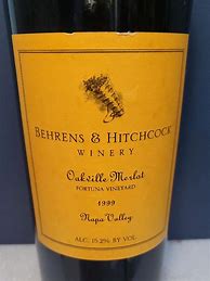 Image result for Behrens Hitchcock Merlot Spring Mountain