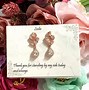 Image result for Rose Gold Bridal Earrings