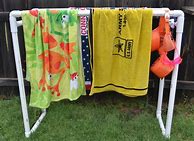 Image result for PVC Pool Towel Rack