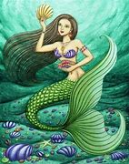 Image result for Mermaid Holding Shell