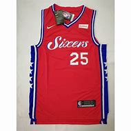 Image result for Sixers Red Jersey