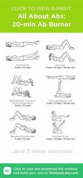 Image result for Printable AB Workouts