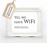 Image result for We Have Wi-Fi Sign