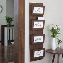Image result for Wood Wall Mail Organizer