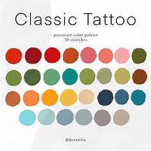 Image result for American Traditional Tattoo Color Palette