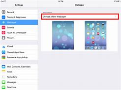 Image result for iPad Wallpaper Settings