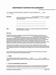 Image result for Contractor Agreement Sample