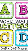 Image result for Free Printable Word Wall Alphabet Letters
