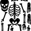 Image result for Colored Skeleton Printable